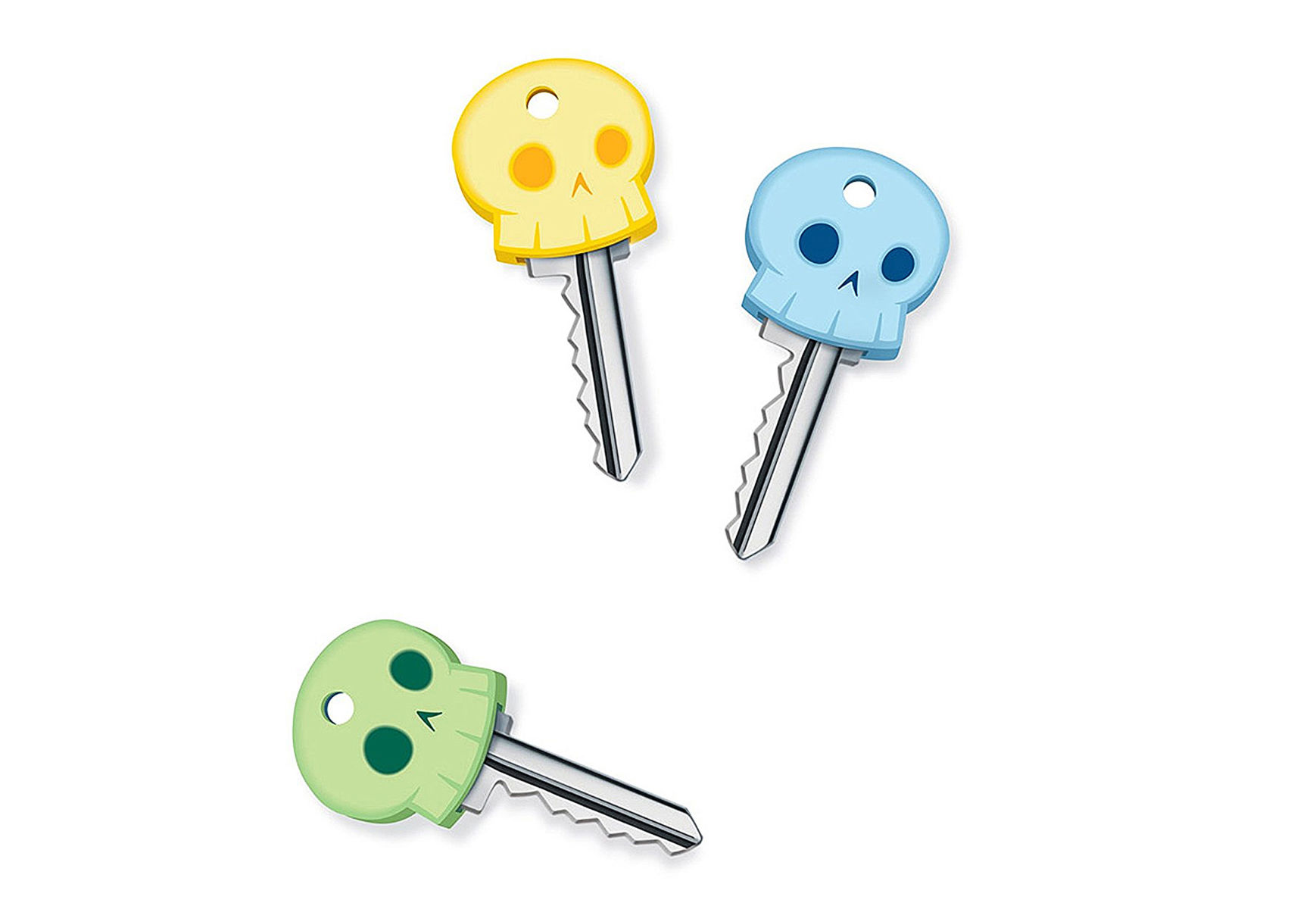Fred & Friends glow-in-the-dark skeleton-key covers